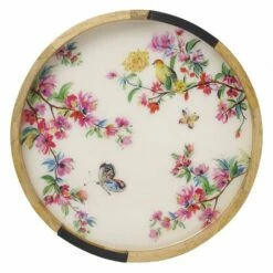 New ⭐ Gourmet Basics® Bird and Butterfly Lazy Susan Serve Tray 🎉 -Mikasa Sales 2023 bird and butterfly lazy susan serve tray 5292394 6