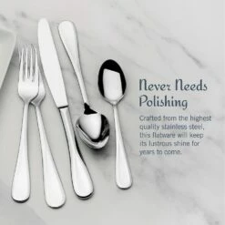 Wholesale 🔔 Mikasa® Bravo 65 Piece Flatware Set, Service for 12 🛒 -Mikasa Sales 2023 bravo 65 piece flatware set service for 12 5061640 14