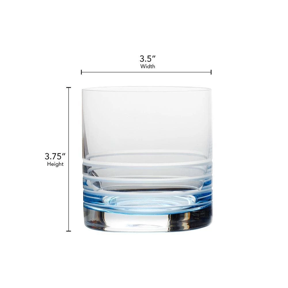 New ⌛ Mikasa® Cal Blue Ombre Set of 4 Double Old Fashioned Whiskey Glasses ✨ 6 New ⌛ Mikasa® Cal Blue Ombre Set of 4 Double Old Fashioned Whiskey Glasses ✨ - Image 4