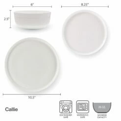 Brand new 👏 Mikasa® Callie 12 Piece Dinnerware Set, Service for 4 😍 14 Brand new 👏 Mikasa® Callie 12 Piece Dinnerware Set, Service for 4 😍 -Mikasa Sales 2023 callie 12 piece dinnerware set service for 4 5289243 11