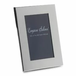 New 😀 Empire Silver™ Channel Back Pewter Picture Frame 🔥