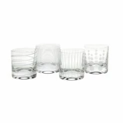 Deals 👏 Mikasa® Cheers® Set of 4 Double Old Fashioned Whiskey Glasses 🌟