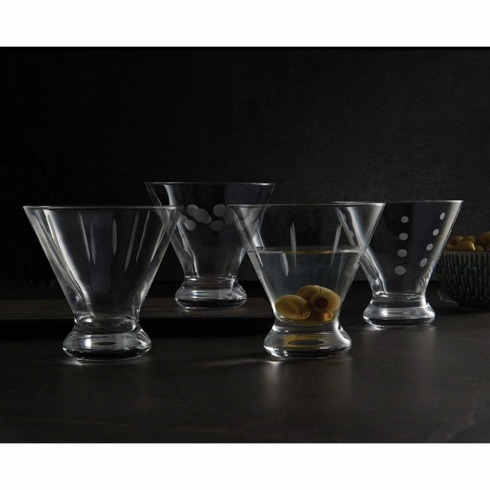 Top 10 💯 Mikasa® Cheers® Set of 4 Stemless Martini Glasses 🤩 4 Top 10 💯 Mikasa® Cheers® Set of 4 Stemless Martini Glasses 🤩 - Image 2