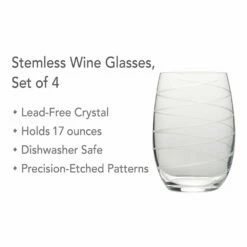 Best reviews of 👏 Mikasa® Cheers® Set of 4 Stemless Wine Glasses ❤️ -Mikasa Sales 2023 cheers set of 4 stemless wine glasses 5095528 3