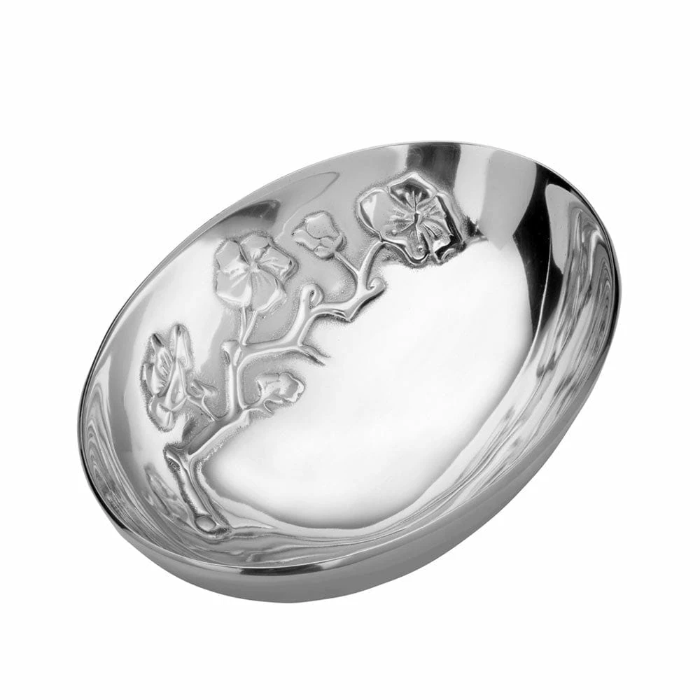 Cheapest 🔥 Wilton Armetale® Cherry Blossom Oval Bowl ❤️ 4 Cheapest 🔥 Wilton Armetale® Cherry Blossom Oval Bowl ❤️ - Image 2