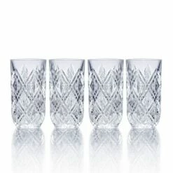 Deals ⭐ Mikasa® Claremont Set of 4 Highball Glasses 🔔