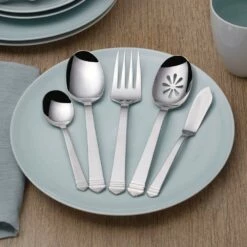 Best Sale 👍 Towle® Colonnade 45 Piece Flatware Set, Service for 8 🛒 -Mikasa Sales 2023 colonnade 45 piece flatware set service for 8 5196756 3