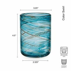 Best deal 👏 Mikasa® Color Swirl Set of 4 Double Old Fashioned Glasses ✔️ -Mikasa Sales 2023 color swirl set of 4 double old fashioned glasses 5294209 3