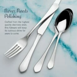 Best deal 💯 Mikasa® Colson 16 Piece Flatware Set, Service for 4 😉 -Mikasa Sales 2023 colson 16 piece flatware set service for 4 5292123 3