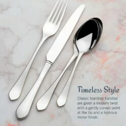 Best deal 💯 Mikasa® Colson 16 Piece Flatware Set, Service for 4 😉 -Mikasa Sales 2023 colson 16 piece flatware set service for 4 5292123 4