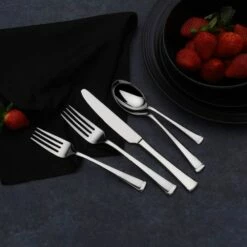 Deals 💯 Gourmet Basics® Contempo 45 Piece Flatware Set, Service for 8 😍 -Mikasa Sales 2023 contempo 45 piece flatware set service for 8 5148091 3