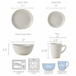 Best deal ❤️ Mikasa® Cora White 16 Piece Dinnerware Set, Service for 4 😉 -Mikasa Sales 2023 cora white 16 piece dinnerware set service for 4 5280929 10