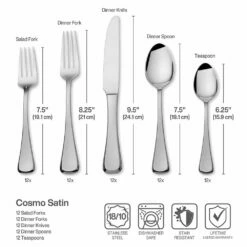 Best Sale 😉 Mikasa® Cosmo Satin 65 Piece Flatware Set, Service for 12 💯 14 Best Sale 😉 Mikasa® Cosmo Satin 65 Piece Flatware Set, Service for 12 💯 -Mikasa Sales 2023 cosmo satin 65 piece flatware set service for 12 5286112 6
