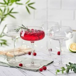 Promo 🤩 Mikasa® Craft Cocktail Set of 4 Coupe Champagne Wine Glasses 💯 -Mikasa Sales 2023 craft set of 4 coupe champagne wine glasses 5294051 2