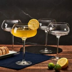Promo 🤩 Mikasa® Craft Cocktail Set of 4 Coupe Champagne Wine Glasses 💯 -Mikasa Sales 2023 craft set of 4 coupe champagne wine glasses 5294051 3