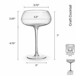 Promo 🤩 Mikasa® Craft Cocktail Set of 4 Coupe Champagne Wine Glasses 💯 -Mikasa Sales 2023 craft set of 4 coupe champagne wine glasses 5294051 5