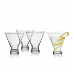 Deals ⌛ Mikasa® Craft Cocktail Set of 4 Stemless Martini Glasses 💯