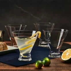 Deals ⌛ Mikasa® Craft Cocktail Set of 4 Stemless Martini Glasses 💯 -Mikasa Sales 2023 craft set of 4 stemless martini glasses 5294049 3