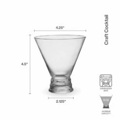 Deals ⌛ Mikasa® Craft Cocktail Set of 4 Stemless Martini Glasses 💯 -Mikasa Sales 2023 craft set of 4 stemless martini glasses 5294049 5