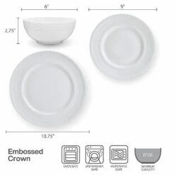 Cheapest 😍 Mikasa® Crown 18 Piece Dinnerware Set, Service for 6 🤩 -Mikasa Sales 2023 crown 18 piece dinnerware set service for 6 5293969 5