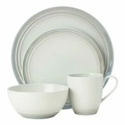 Budget 🌟 Mikasa® Elura Gray 4 Piece Place Setting 🎉