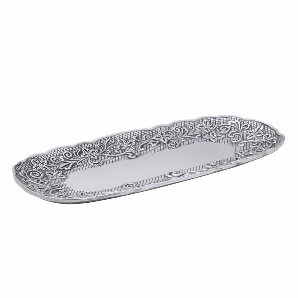 Wholesale 👏 Wilton Armetale® English Cottage Long Rectangular Serve Tray 🛒 3 Wholesale 👏 Wilton Armetale® English Cottage Long Rectangular Serve Tray 🛒