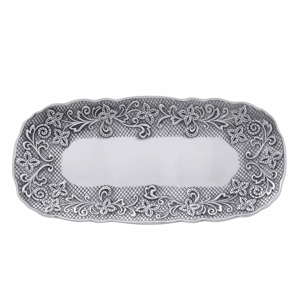 Wholesale 👏 Wilton Armetale® English Cottage Long Rectangular Serve Tray 🛒 6 Wholesale 👏 Wilton Armetale® English Cottage Long Rectangular Serve Tray 🛒 - Image 4