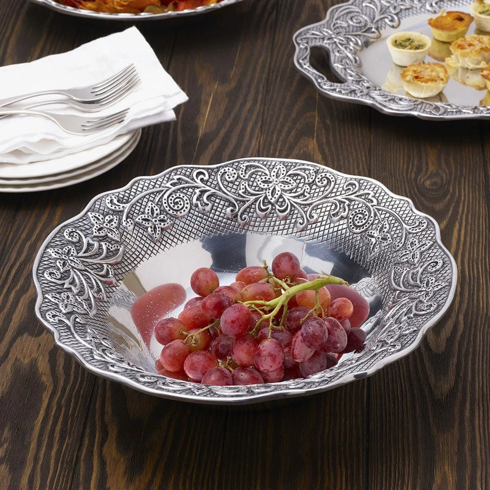 Top 10 😍 Wilton Armetale® English Cottage Round Bowl 👍 4 Top 10 😍 Wilton Armetale® English Cottage Round Bowl 👍 - Image 2