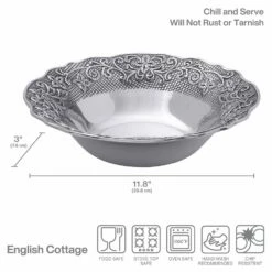 Top 10 😍 Wilton Armetale® English Cottage Round Bowl 👍 8 Top 10 😍 Wilton Armetale® English Cottage Round Bowl 👍 -Mikasa Sales 2023 english cottage round bowl 5293348 3