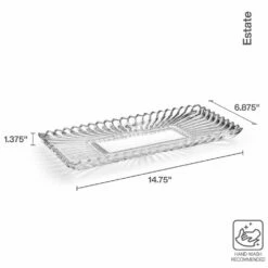 Discount 😉 Mikasa® Estate Crystal Rectangular Tray ✨ -Mikasa Sales 2023 estate crystal rectangular tray 5296637 5