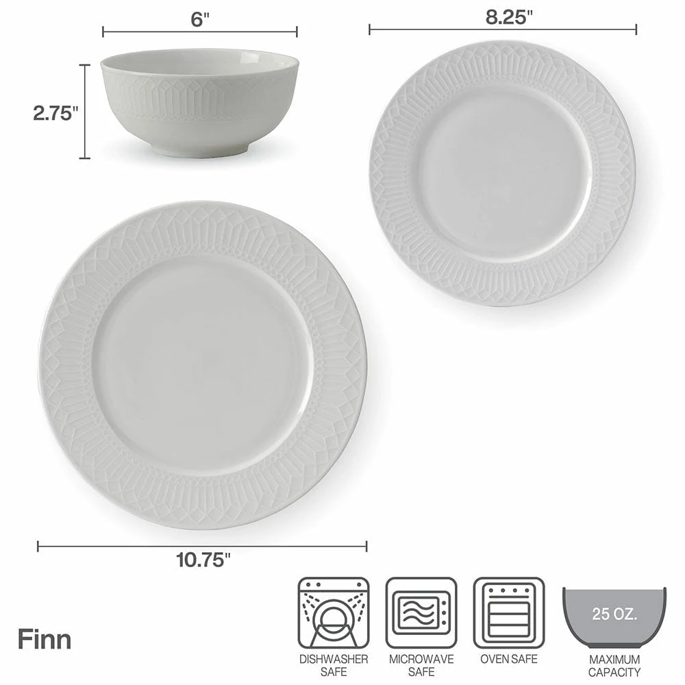 Best reviews of 😀 Mikasa® Finn 12 Piece Dinnerware Set, Service for 4 🔔 6 Best reviews of 😀 Mikasa® Finn 12 Piece Dinnerware Set, Service for 4 🔔 - Image 4