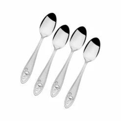 New 🎁 Towle® Everyday Flamingo Set of 4 Mini Coffee Spoons 😍