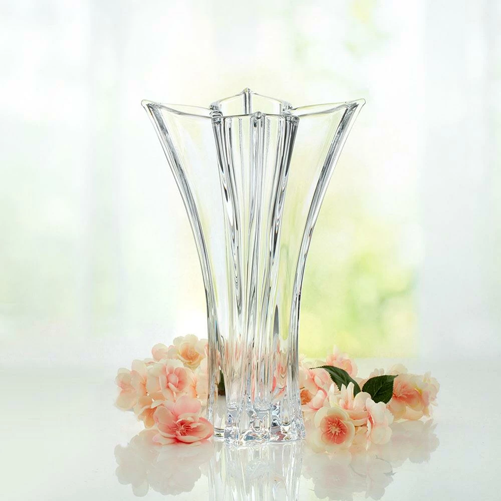 Brand new 🔔 Mikasa® Florale 14 Inch Crystal Vase 🤩 4 Brand new 🔔 Mikasa® Florale 14 Inch Crystal Vase 🤩 - Image 2