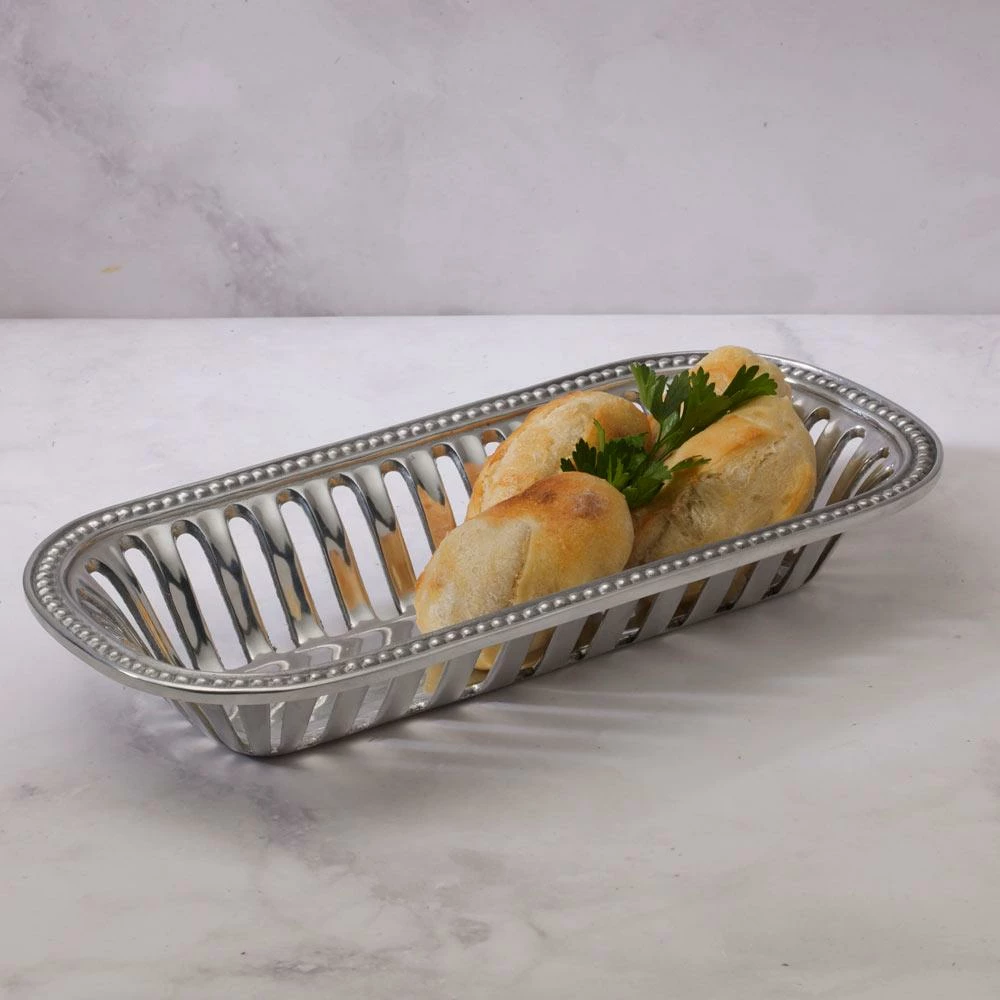 Outlet 🧨 Wilton Armetale® Flutes and Pearls Bread Basket 🧨 4 Outlet 🧨 Wilton Armetale® Flutes and Pearls Bread Basket 🧨 - Image 2