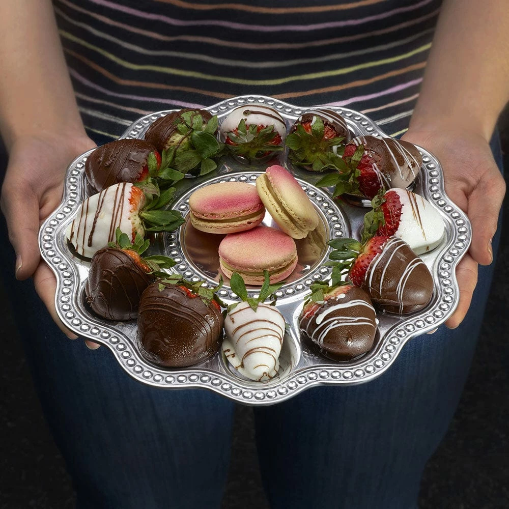 Budget ⭐ Wilton Armetale® Flutes & Pearls Egg Tray 🤩 6 Budget ⭐ Wilton Armetale® Flutes & Pearls Egg Tray 🤩 - Image 4