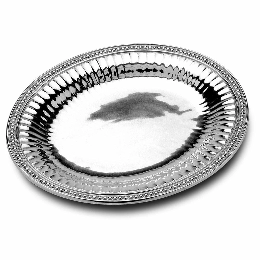 Cheap 😍 Wilton Armetale® Flutes & Pearls Large Oval Tray 😀 3 Cheap 😍 Wilton Armetale® Flutes & Pearls Large Oval Tray 😀