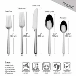 Budget 😉 Mikasa® Forged Lars 20 Piece Flatware Set, Service for 4 🌟 -Mikasa Sales 2023 forged lars 20 piece flatware set service for 4 5296342 5