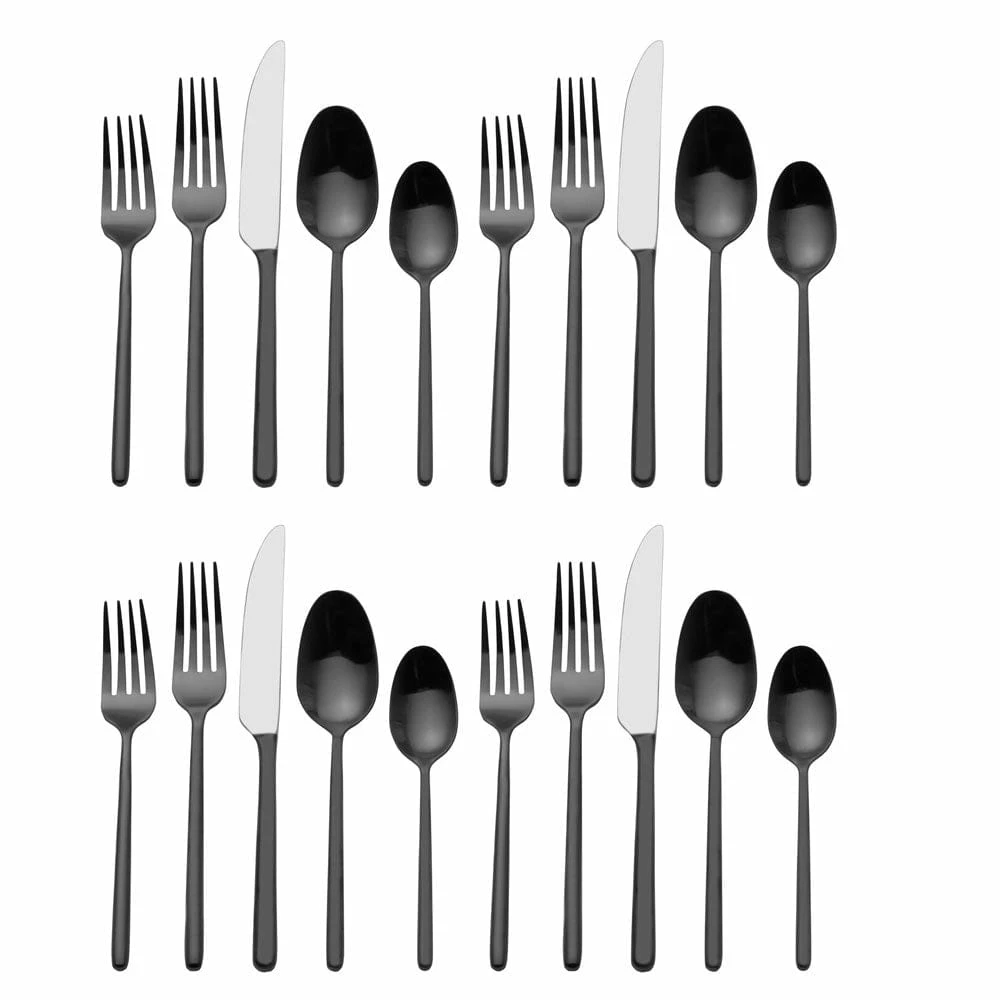 Coupon ✨ Mikasa® Forged Lars Black 20 Piece Flatware Set, Service for 4 😉 5 Coupon ✨ Mikasa® Forged Lars Black 20 Piece Flatware Set, Service for 4 😉 - Image 3