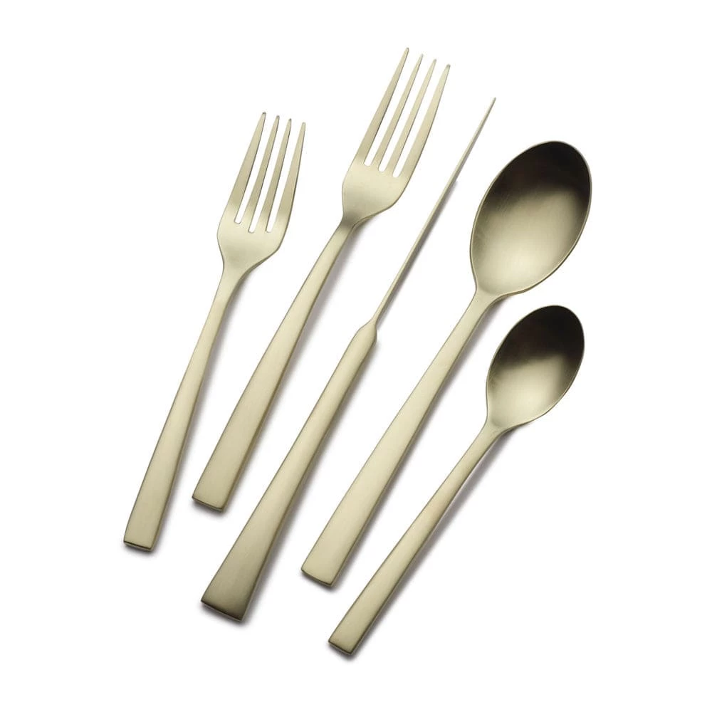 Outlet ✔️ Mikasa® Forged Petra Satin Gold 20 Piece Flatware Set, Service for 4 🎁 3 Outlet ✔️ Mikasa® Forged Petra Satin Gold 20 Piece Flatware Set, Service for 4 🎁