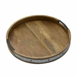 Best deal ✨ Gourmet Basics® Galvanized Band Lazy Susan Platter with Removable Dividers, 16 Inch 🌟 -Mikasa Sales 2023 galvanized band lazy susan platter with removeable dividers 16 inch 5276661 4