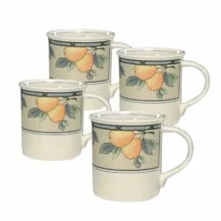 Brand new ✨ Mikasa® Garden Harvest® Mugs, Set of 4 👏
