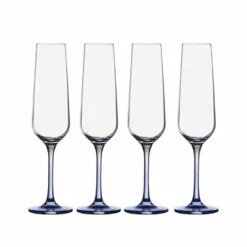 Budget ⭐ Mikasa® Gianna Ombre Blue Set of 4 Flute Glasses ⭐