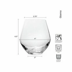 Budget ⌛ Mikasa® Gianna Ombre Blue Set of 4 Stemless Wine Glasses 👏 -Mikasa Sales 2023 gianna ombre blue set of 4 stemless wine glasses 5282068 4