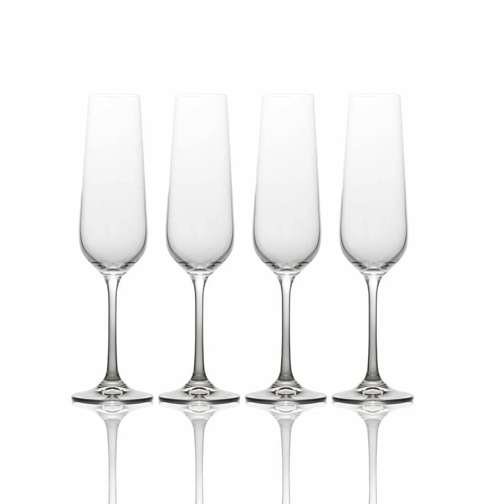 New ⌛ Mikasa® Gianna Ombre Smoke Set of 4 Flute Glasses 😀 3 New ⌛ Mikasa® Gianna Ombre Smoke Set of 4 Flute Glasses 😀