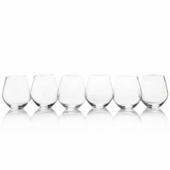 Cheapest 👍 Mikasa® Gianna Set of 6 All Purpose Stemless Wine Glasses 🤩