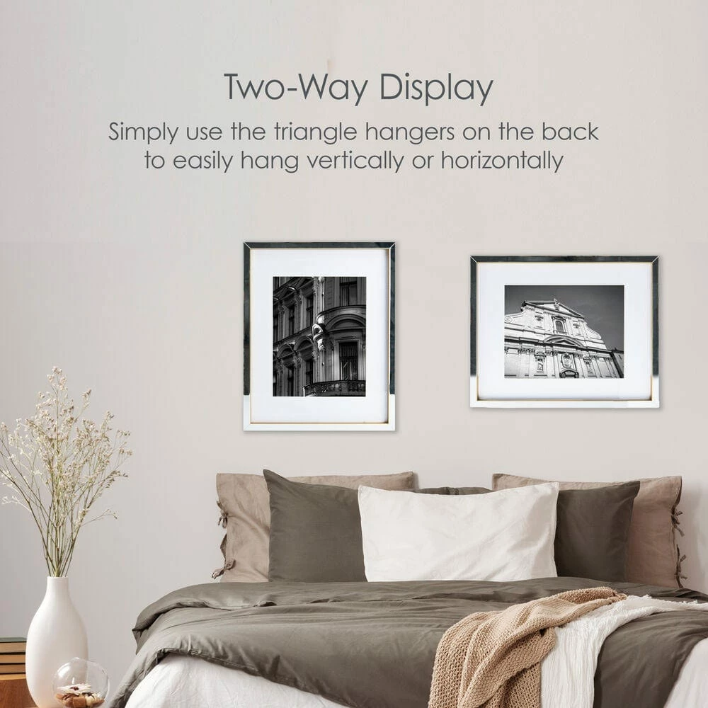 Cheap 💯 Mikasa® Gold Mirror 16 x 20 Gallery Frame, Matted 11 x 14 ✔️ 4 Cheap 💯 Mikasa® Gold Mirror 16 x 20 Gallery Frame, Matted 11 x 14 ✔️ - Image 2