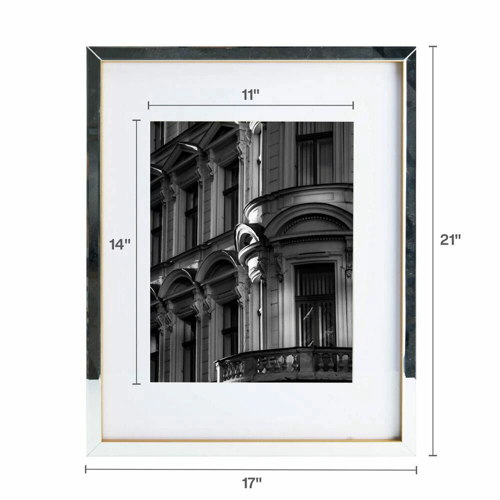 Cheap 💯 Mikasa® Gold Mirror 16 x 20 Gallery Frame, Matted 11 x 14 ✔️ 6 Cheap 💯 Mikasa® Gold Mirror 16 x 20 Gallery Frame, Matted 11 x 14 ✔️ - Image 4