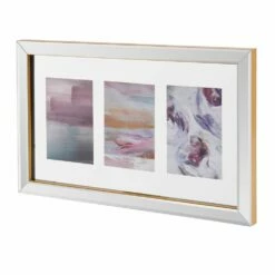 Promo 🛒 Mikasa® Gold Mirror 3 Openings Collage Floating Gallery Frame 😉 -Mikasa Sales 2023 gold mirror 3 openings collage floating gallery frame 5270997 5