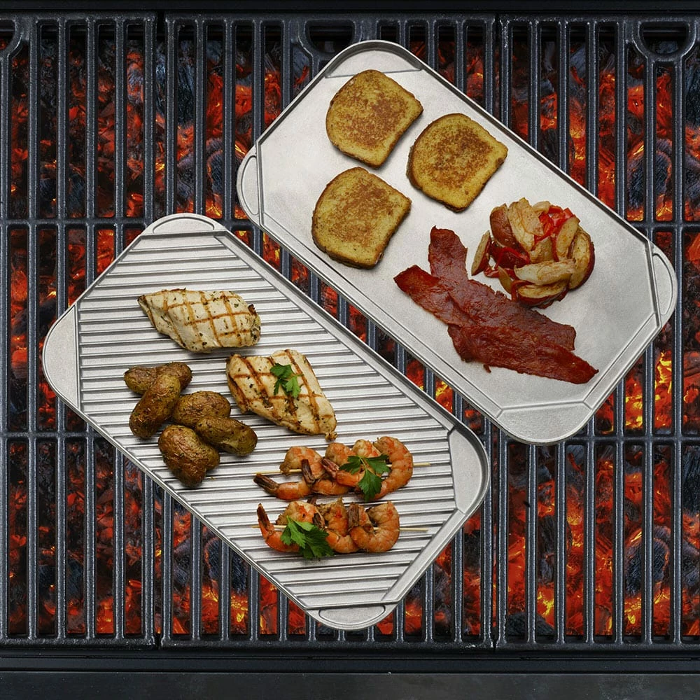 Hot Sale 🥰 Wilton Armetale® Gourmet Grillware Double Sided Grill Pan 😍 4 Hot Sale 🥰 Wilton Armetale® Gourmet Grillware Double Sided Grill Pan 😍 - Image 2