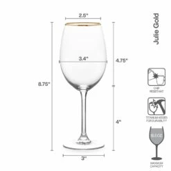Hot Sale 😍 Mikasa® Grace Set of 4 White Wine Glasses ❤️ -Mikasa Sales 2023 grace set of 4 white wine glasses 5290413 4